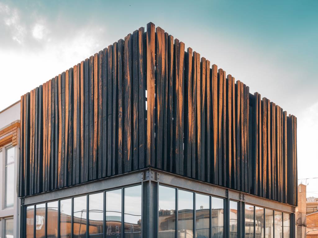Le bois brûlé : une technique ancestrale au service des façades modernes et durables