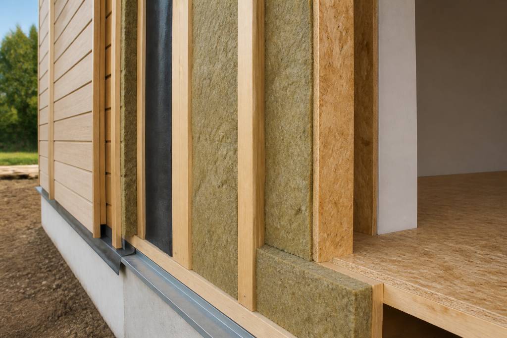 Composition mur ossature bois : matériaux, couches et usages